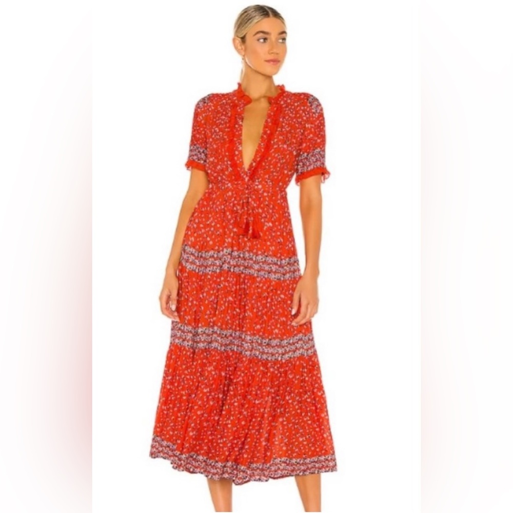 Free people Orange Maxi Dress